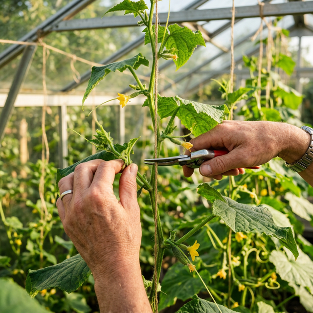 Beskæring af agurker: Knæk koden til første-blads-reglen